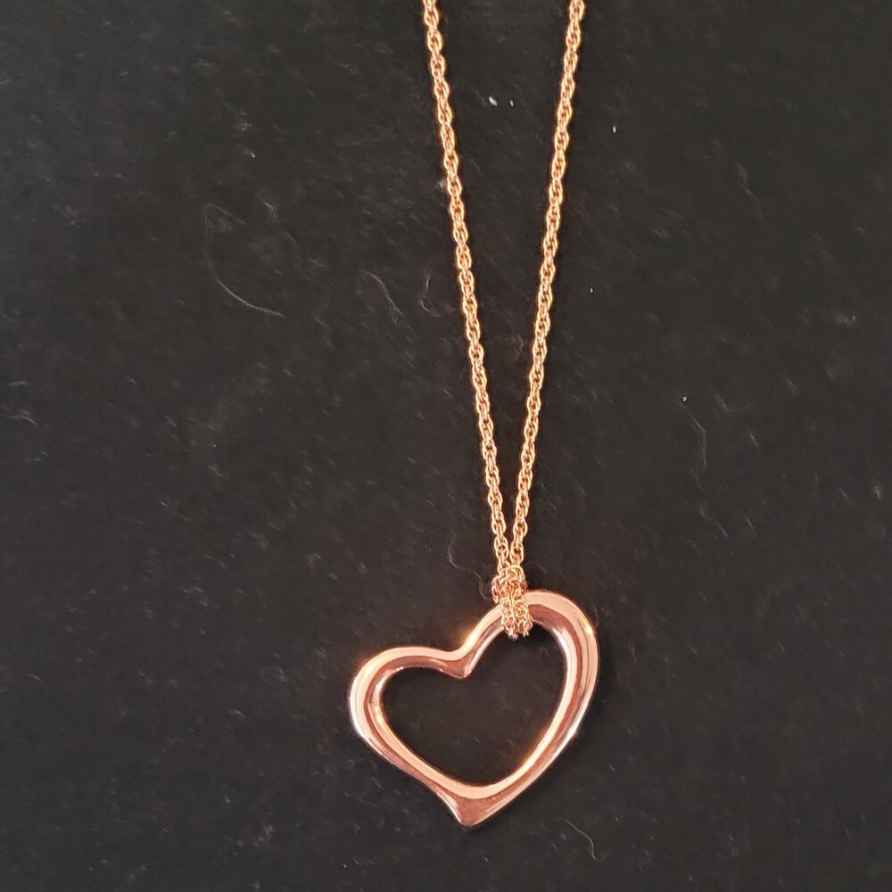 Premier Jewelry Rose Gold Heart Necklace